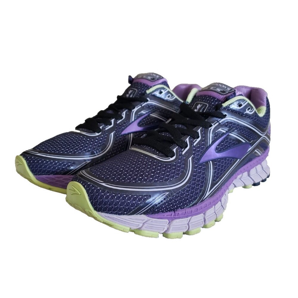 Brooks GTS 16 Women's Size‎ 12 B (Medium) Running Shoes Purple Green